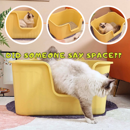 Premium Extra-Large Litter Box for Cats